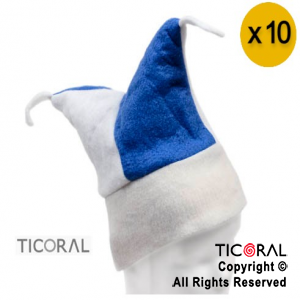 SOMBRERO ARGENTINA PAO 2 PUNTAS BUFON x 10